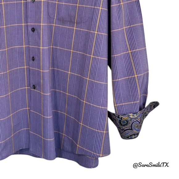 ALAN FLUSSER Colorful Plaid Long Sleeve Button Down Shirt - Picture 5 of 12